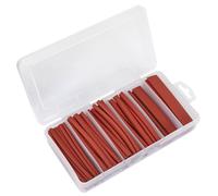 Sealey Heat Shrink Tubing Assortment 95 Pieces 100mm Red 2:1 Ration Hst100R