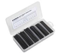 Sealey Heat Shrink Tubing Assortment 95Pc 100mm Black Hst100B