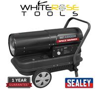 Sealey AB1008 Space Warmer® Kerosene/Diesel Heater with Wheels 100,000Btu/hr