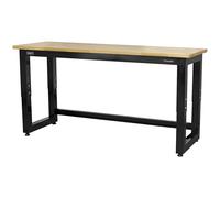 Sealey 1830mm Heavy-Duty Steel Adjustable Workbench with Wooden Worktop - APMS22