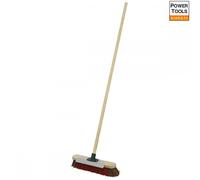 Sealey Heavy-Duty Stiff/Hard Bristle Broom with Scraper 16"(405mm) BM16SC