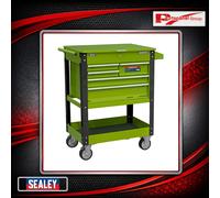 Sealey Green Heavy-Duty Tool & Parts Trolley with 5 Drawers - AP890MHV