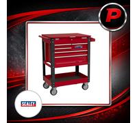 Sealey Heavy Duty Mobile Tool & Parts Trolley 5 Drawers Lockable Top AP890M