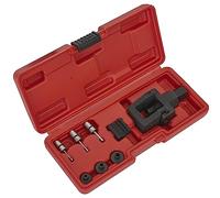 Sealey Motorcycle Chain Splitter/riveting Tool Set - Heavy Duty Black Smc4