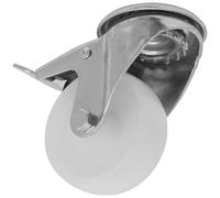 Sealey Heavy Duty Nylon Castor Wheel Bolt Hole with Total Lock 80mm - Trade