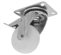 Heavy-Duty Nylon Castor Wheel Swivel with Total Lock Ø80mm - Trade