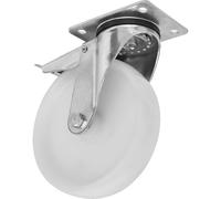 Sealey SCW480SPLEM Heavy-Duty Nylon Castor Wheel Swivel With Total Lock Ø80Mm - Trade