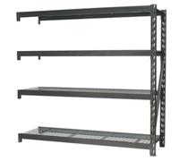 Sealey AP6572E Heavy-Duty Racking Extension Pack With 4 Mesh Shelves 640Kg Capacity Per Level