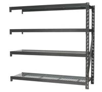 Sealey Heavy-Duty Racking Extension Pack with 4 Mesh Shelves 640kg Capacity Per