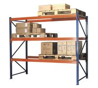 Heavy-Duty Racking Unit with 3 Beam Set 1000kg Capacity Per Level