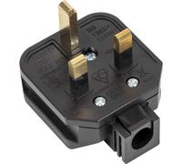 Black 13A heavy-Duty Plug