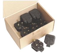 Sealey Heavy Duty Rubber Plug 13amp 240v Pack of 10