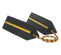 Sealey WC11 Heavy-Duty Rubber Wheel Chocks - Pair