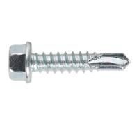 Sealey Sdhx5525 Self Drilling Screw 5.5 X 25Mm Hex Head Zinc Din 7504K 100Pc