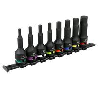Sealey Hex Impact Socket Bit Set 8pc 1/2" Sq Drive - AK56001