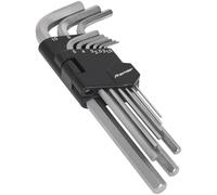 Sealey Hex Key Set 9pc Long Metric