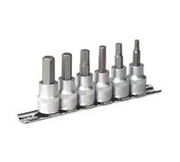 Sealey Hex Key Socket Bit Set 6Pc 3/8"sq Drive Metric Ak656