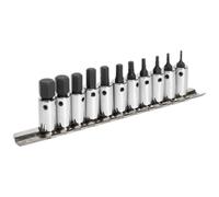 Sealey Hex Socket Bit Set AK62251 - 11pc 1/4" Sq Drive Metric