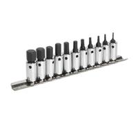 Sealey Premier Hex Socket Bit Set 1/4"Sq Drive11pc AK62251