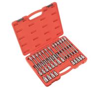 Sealey Hex Socket Bit Set 30Pc 1/2" Square Drive Chrome Vanadium Steel Ak2196