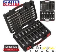 Sealey Hexagon Socket Bit Set AK89000 30 Piece 3/8" Drive