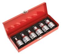 Sealey Hex Socket Bit Set 6Pc 3/4"sq Drive Ak6217