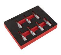 Sealey Hex Socket Bit Set 7pc 3/8"Sq Drive - Imperial