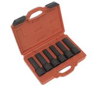 Sealey HGV Impact 12 Point Torx Female Deep Socket Set 6pc 3/4"Sq Drive SX099