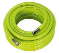 Sealey AHFC15 Air Hose High-Visibility 15M X Ø8Mm With 1/4inBsp Unions