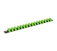 Sealey Hi-Vis Green Socket Retaining Rail - 16 1/2"Sq Drive Clips