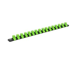 Sealey Hi-Vis Green Socket Retaining Rail - 16 1/2"Sq Drive Clips
