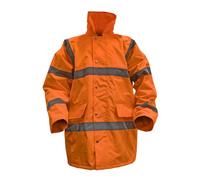 Sealey Hi-Vis Orange Motorway Jacket With Quilted Lining - X-Large 806Xlo
