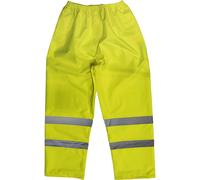 Sealey Hi Vis Waterproof Trousers Yellow 2XL