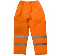 Sealey 807LO Hi-Vis Orange Waterproof Trousers - Large