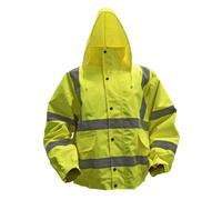 Sealey Hi-Vis Yellow Jacket With Quilted Lining & Elasticated Waist - Large 802L