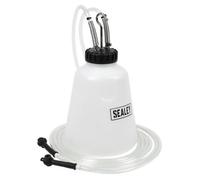 Sealey High Flow Twin Pipe Brake Bleed Bottle 2L With Hanging Hook Vs0218