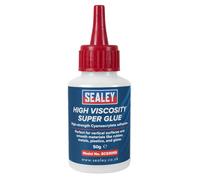 Sealey High Viscosity Super Glue - Cyanoacrylate Adhesive Fast-Bonding Formula 50G 25Pc - Clear