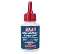 Sealey High Viscosity Super Glue - Cyanoacrylate Adhesive, Fast-Bonding Formula - 50g - Clear - SCS305S