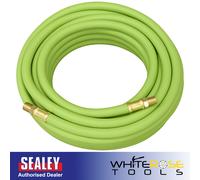 Sealey High Visibility Hybrid Air Hose 10m x 8mm with 1/4" BSP Unions - AHH10