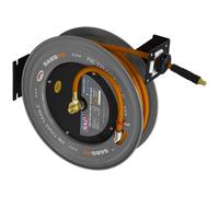 Sealey High Visibility Hybrid Air Hose and Smooth Retraction Steel Reel 10mm 20m