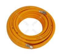 Sealey High-Visibility Hybrid Air Hose with 1/4"BSP Unions 10m x 8mm