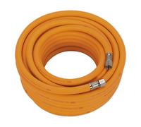 Sealey High-Visibility Hybrid Air Hose with 1/4"BSP Unions 15m x 8mm AHHC15