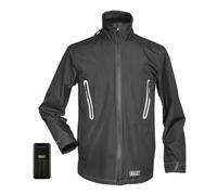 Sealey 5v Heated Rain Jacket and 20ah Power Bank Black L