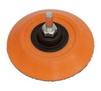Sealey 75mm Hook-And-Loop Backing Pad On 6mm Shaft