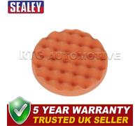 Sealey Hook-and-Loop Buffing Polishing Foam Head 150 x 25mm Orange/Firm