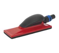 Sealey Sanding Block RE4012 70 x 198mm Hook & Loop Dust Extraction Red
