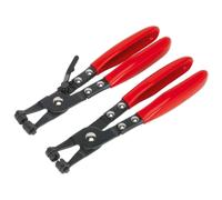 Hose Clip Pliers 2PC Set Clamp Removal Work Tools