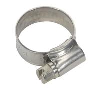 Sealey Hose Clips 10 Pieces Stainless Steel 12mm - 22mm 0.47"-0.87" Shcss00