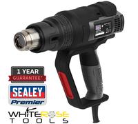 Sealey HS102 Hot Air Gun 2000W 3-Speed 50-600°C Variable Heat