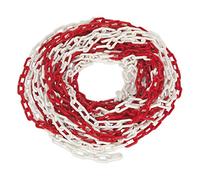 Sealey Safety Chain Red/White 25m x 6mm